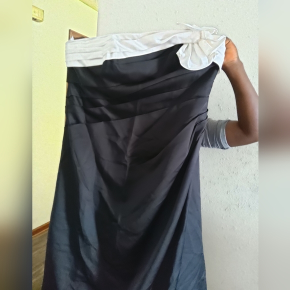 David's Bridal over one shoulder long gown - Picture 1 of 4